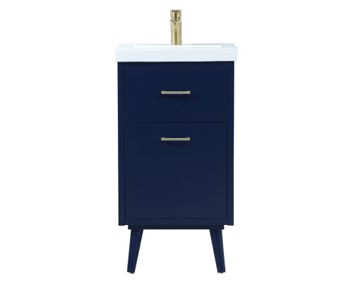 Elegant Bathroom Vanity - Blue, L 18" (VF41018MBL)