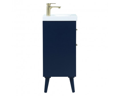 Elegant Bathroom Vanity - Blue, L 18" (VF41018MBL)