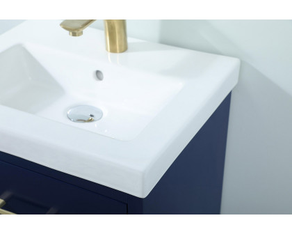 Elegant Bathroom Vanity - Blue, L 18" (VF41018MBL)