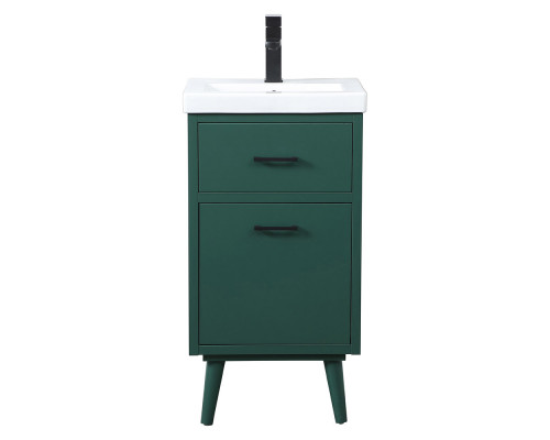 Elegant Bathroom Vanity - Green, L 18" (VF41018MGN)