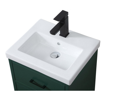 Elegant Bathroom Vanity - Green, L 18" (VF41018MGN)