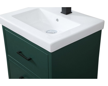 Elegant Bathroom Vanity - Green, L 18" (VF41018MGN)