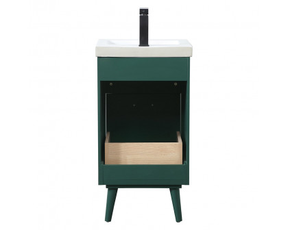 Elegant Bathroom Vanity - Green, L 18" (VF41018MGN)