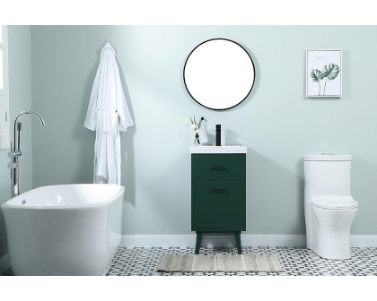 Elegant Bathroom Vanity - Green, L 18" (VF41018MGN)