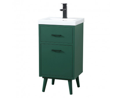 Elegant Bathroom Vanity - Green, L 18" (VF41018MGN)