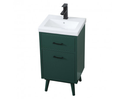 Elegant Bathroom Vanity - Green, L 18" (VF41018MGN)