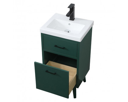 Elegant Bathroom Vanity - Green, L 18" (VF41018MGN)