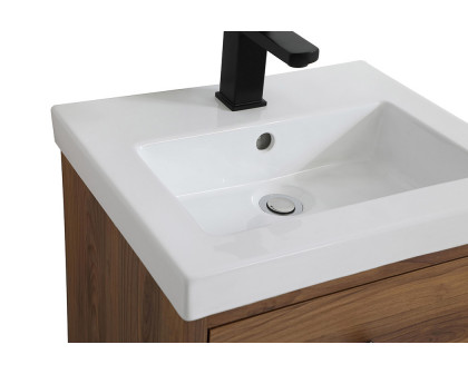 Elegant Bathroom Vanity - Walnut Brown, L 18" (VF41018WB)