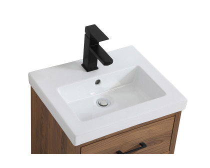 Elegant Bathroom Vanity - Walnut Brown, L 18" (VF41018WB)