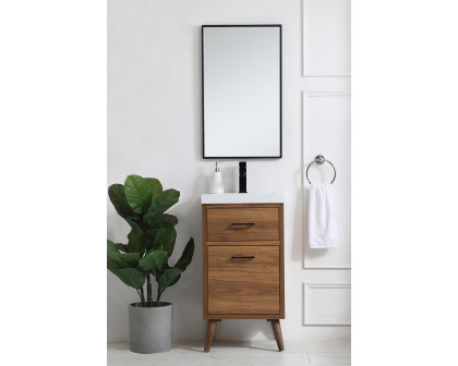 Elegant Bathroom Vanity - Walnut Brown, L 18" (VF41018WB)