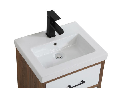 Elegant Bathroom Vanity - White, L 18" (VF41018WH)