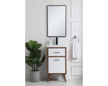 Elegant Bathroom Vanity - White, L 18" (VF41018WH)