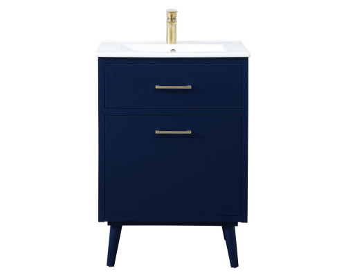 Elegant Bathroom Vanity - Blue, L 24" (VF41024MBL)