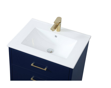 Elegant Bathroom Vanity - Blue, L 24" (VF41024MBL)