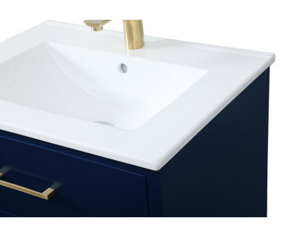 Elegant Bathroom Vanity - Blue, L 24" (VF41024MBL)