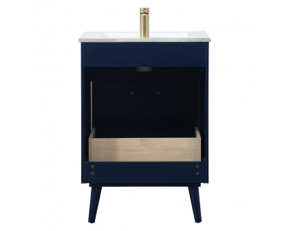 Elegant Bathroom Vanity - Blue, L 24" (VF41024MBL)