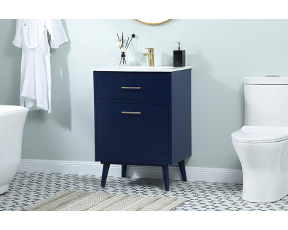 Elegant Bathroom Vanity - Blue, L 24" (VF41024MBL)