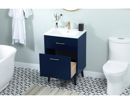 Elegant Bathroom Vanity - Blue, L 24" (VF41024MBL)