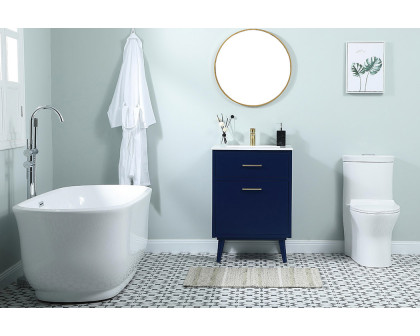 Elegant Bathroom Vanity - Blue, L 24" (VF41024MBL)