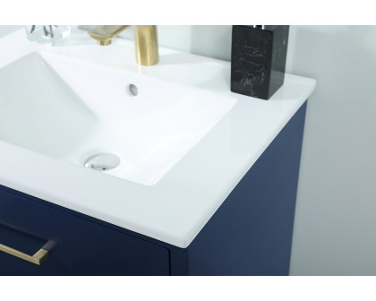 Elegant Bathroom Vanity - Blue, L 24" (VF41024MBL)