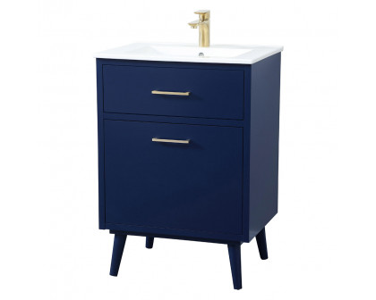 Elegant Bathroom Vanity - Blue, L 24" (VF41024MBL)