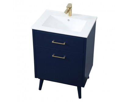 Elegant Bathroom Vanity - Blue, L 24" (VF41024MBL)