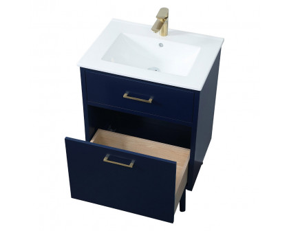 Elegant Bathroom Vanity - Blue, L 24" (VF41024MBL)