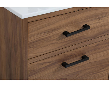 Elegant Bathroom Vanity - Walnut Brown, L 24" (VF41024WB)