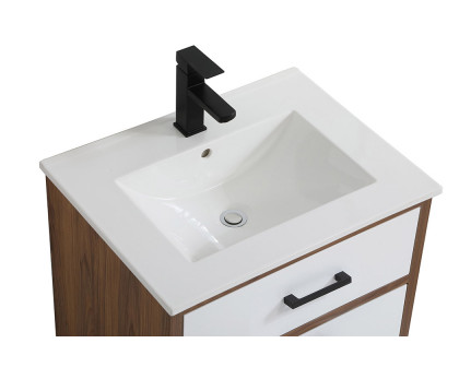 Elegant Bathroom Vanity - White, L 24" (VF41024WH)