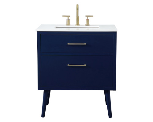 Elegant Bathroom Vanity - Blue (VF41030MBL)