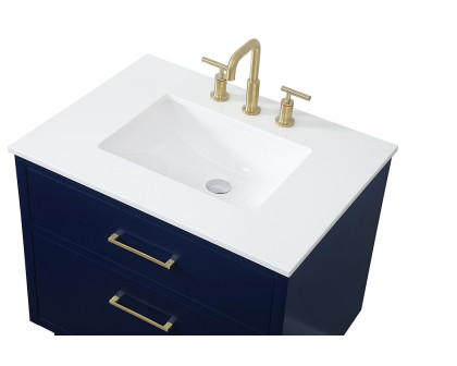 Elegant Bathroom Vanity - Blue (VF41030MBL)