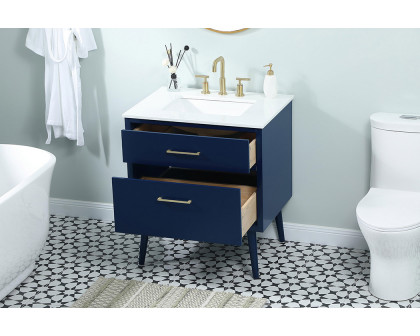 Elegant Bathroom Vanity - Blue (VF41030MBL)