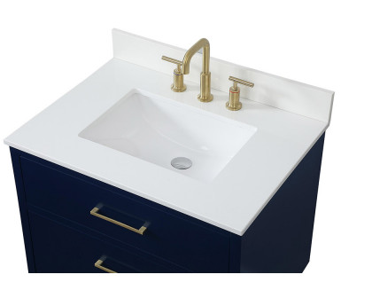 Elegant Bathroom Vanity - Blue (VF41030MBL-BS)