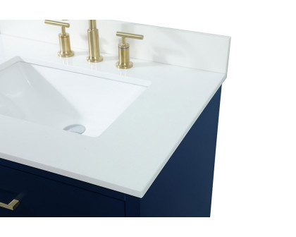 Elegant Bathroom Vanity - Blue (VF41030MBL-BS)