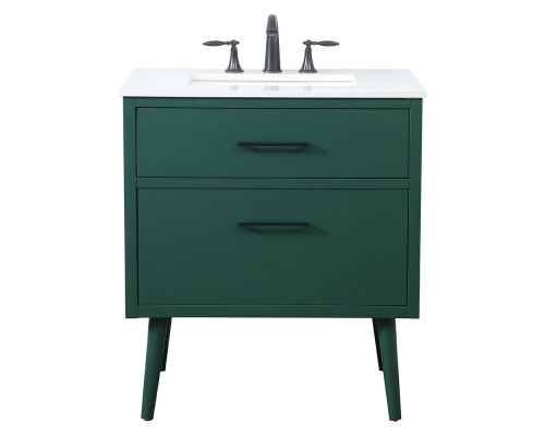 Elegant Bathroom Vanity - Green (VF41030MGN)