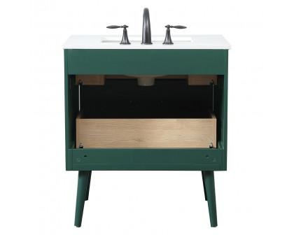 Elegant Bathroom Vanity - Green (VF41030MGN)