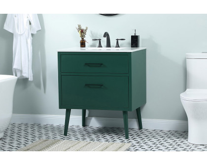 Elegant Bathroom Vanity - Green (VF41030MGN)