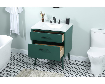 Elegant Bathroom Vanity - Green (VF41030MGN)