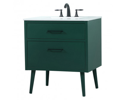 Elegant Bathroom Vanity - Green (VF41030MGN)