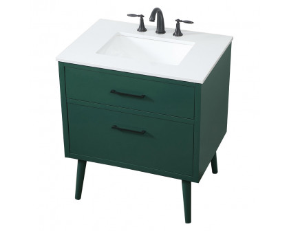 Elegant Bathroom Vanity - Green (VF41030MGN)