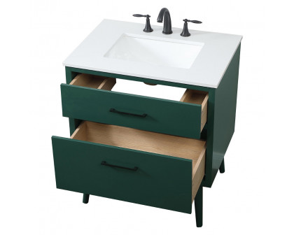 Elegant Bathroom Vanity - Green (VF41030MGN)