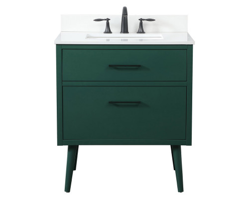 Elegant Bathroom Vanity - Green (VF41030MGN-BS)