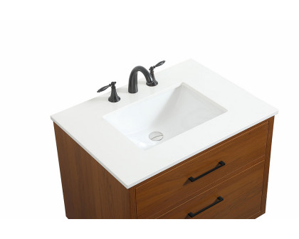 Elegant Bathroom Vanity - Teak (VF41030MTK)