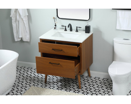 Elegant Bathroom Vanity - Teak (VF41030MTK)