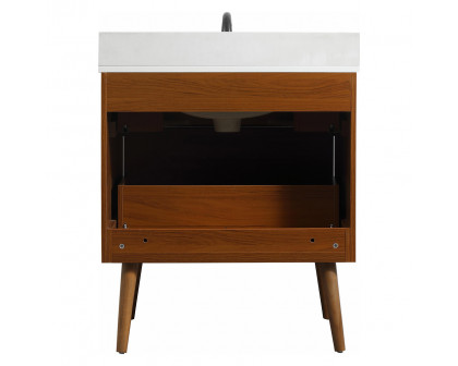 Elegant Bathroom Vanity - Teak (VF41030MTK-BS)