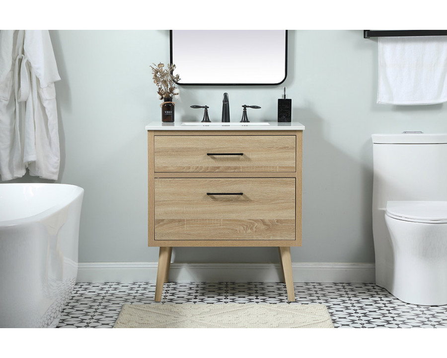 Elegant Bathroom Vanity - Mango Wood (VF41030MW)