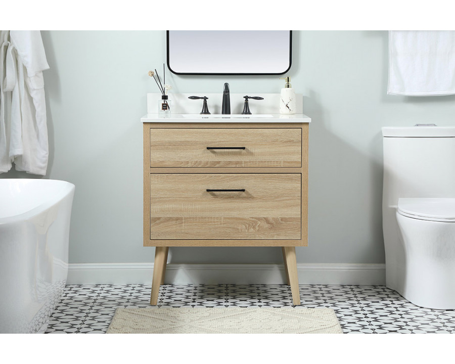 Elegant Bathroom Vanity - Mango Wood (VF41030MW-BS)