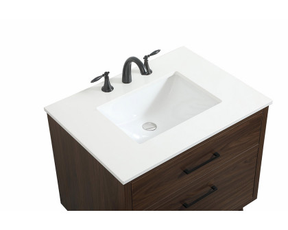 Elegant Bathroom Vanity - Walnut (VF41030MWT)