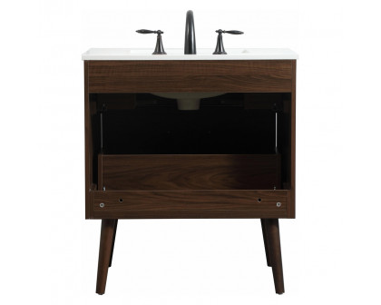 Elegant Bathroom Vanity - Walnut (VF41030MWT)