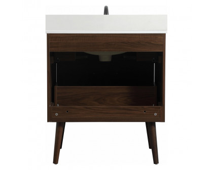 Elegant Bathroom Vanity - Walnut (VF41030MWT-BS)